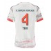 Bayern Munich Jonathan Tah #4 Bortedrakt Dame 2025-26 Korte ermer